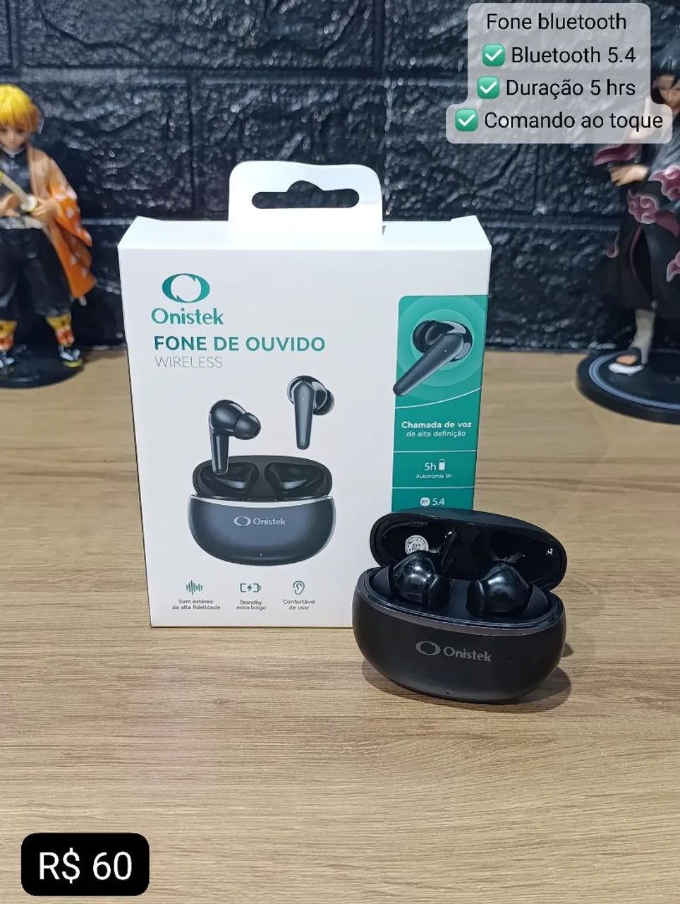 Fone de ouvido bluetooth 