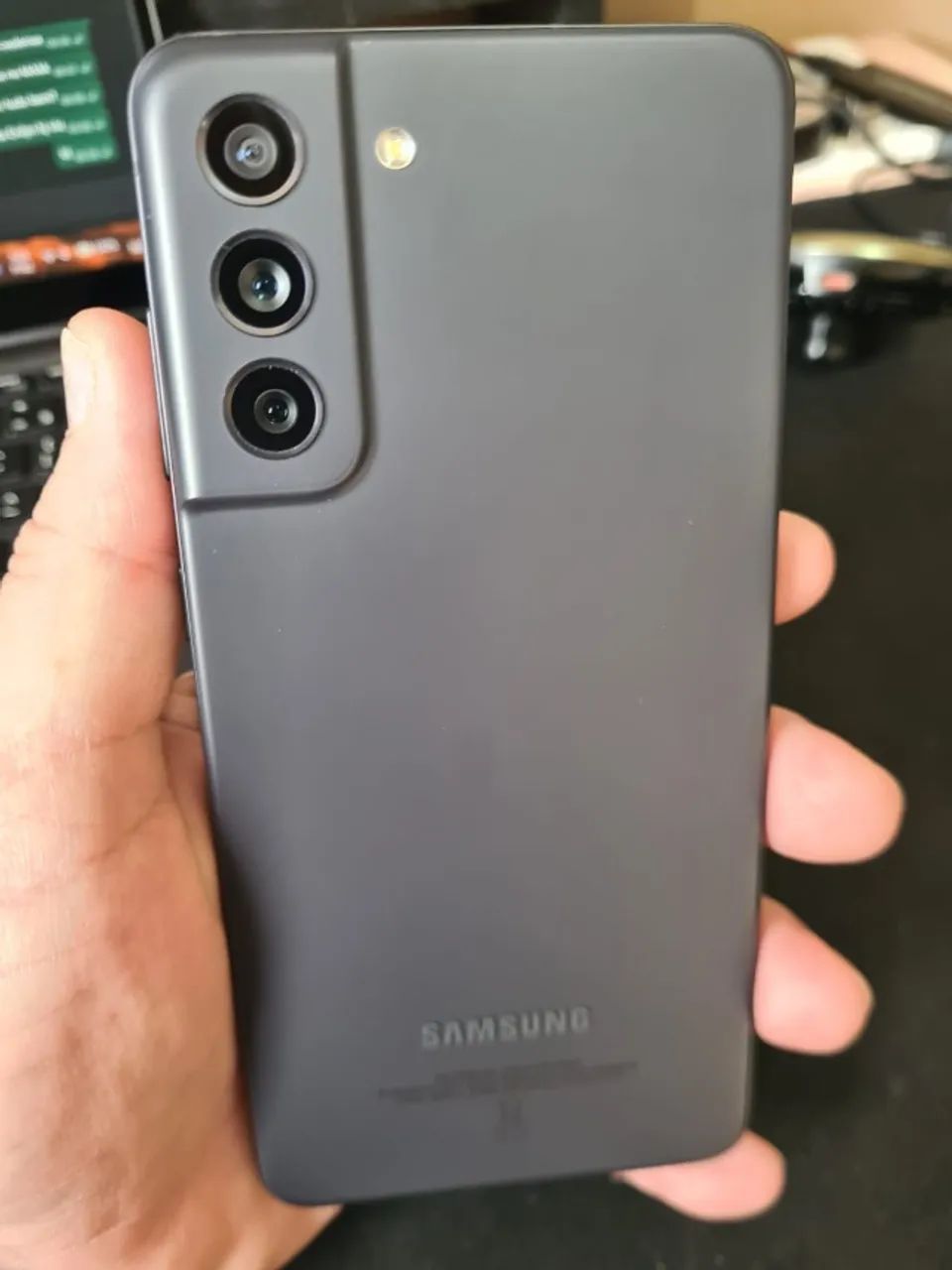 Samsung S21 FE 5G 128gb Cinza impecavel.