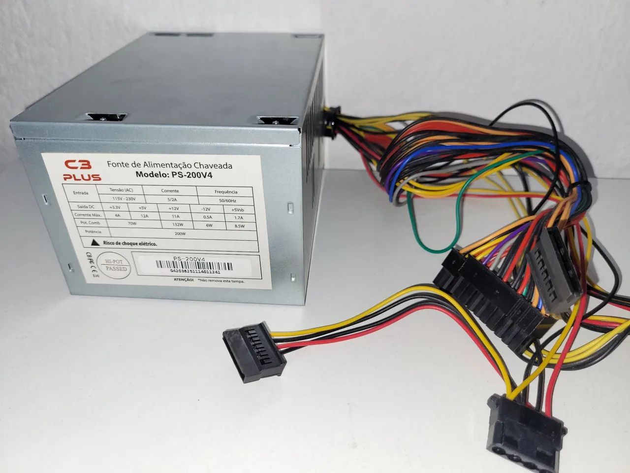 FONTE PC C3 PLUS 200W PS-200V4  - Foto 2