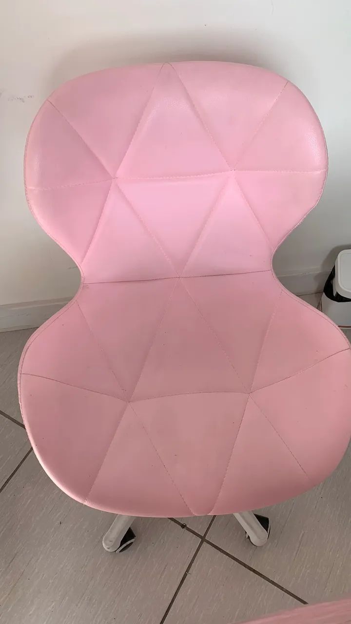 Cadeira/ mocho Slim Rosa bebê 