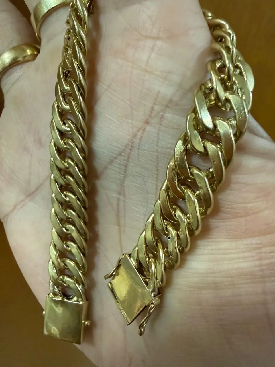 Corrente e Pulseira Groumet de ouro 18k procedência garantia eterna - Foto 5