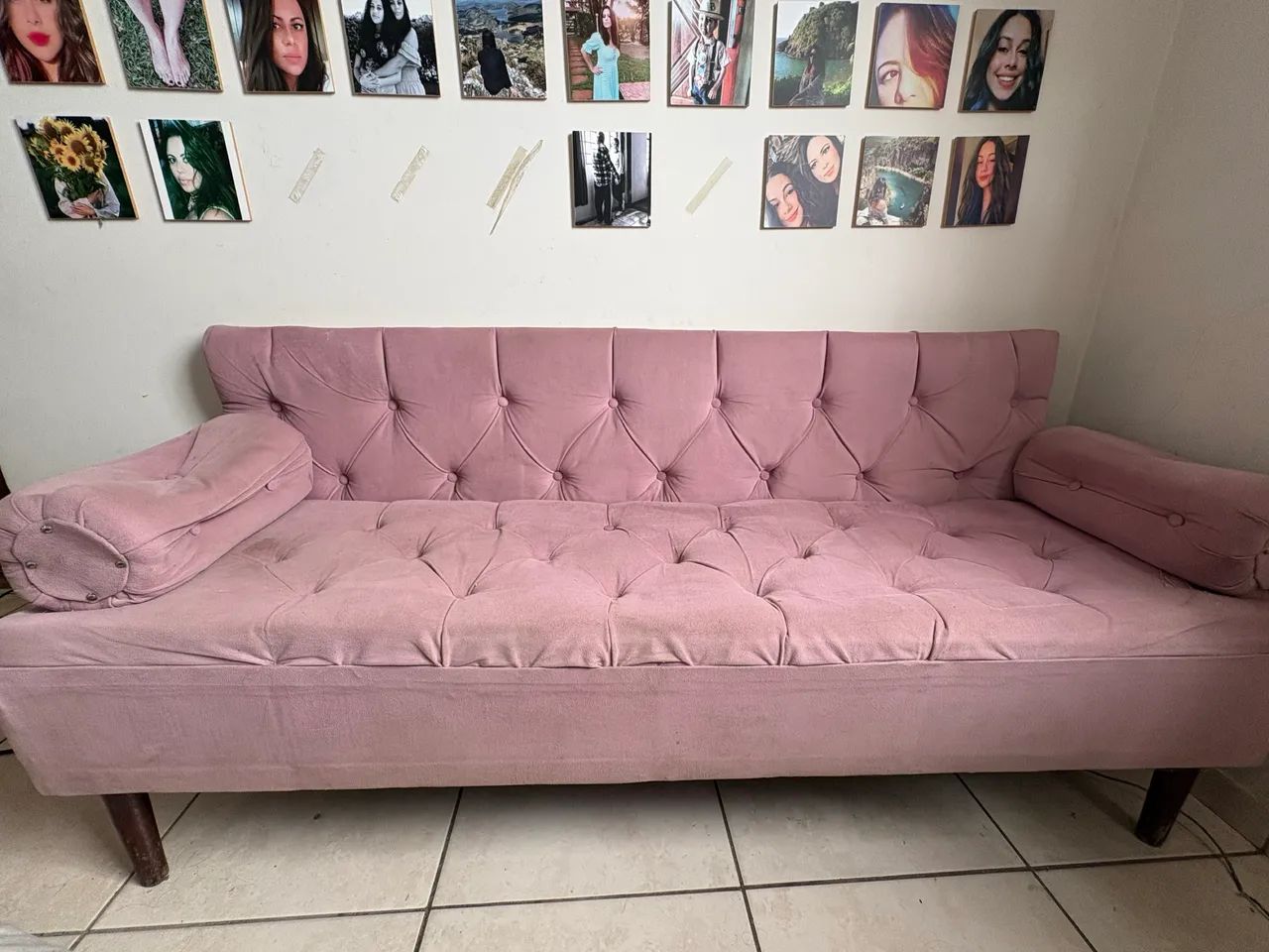 Sofá rosa princesa 
