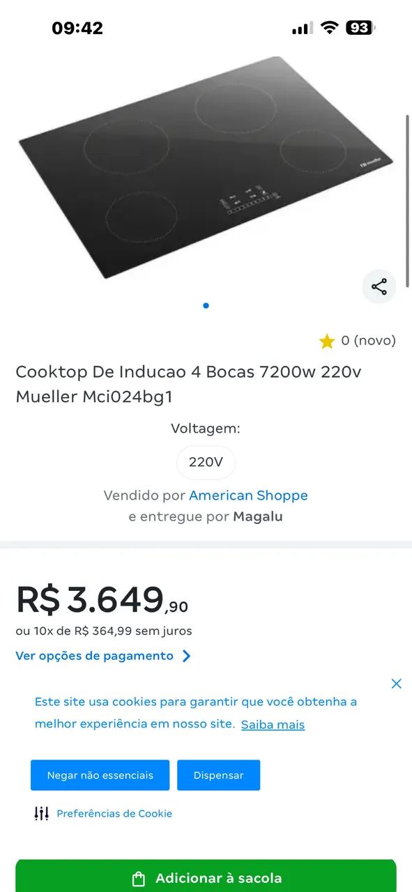 Fogão de indução  - Foto 2