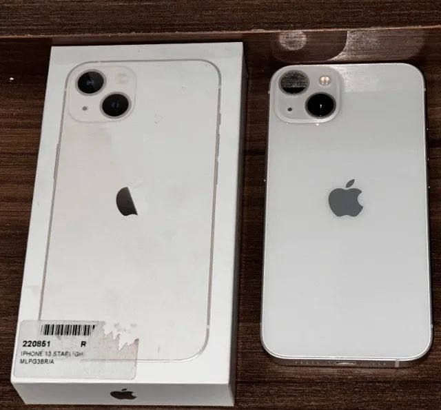 iPhone 13 128GB ホワイト 本体 箱付き Apple iPhone 13 128GB 5G - Vitrine - tela Super Retina XDR OLED