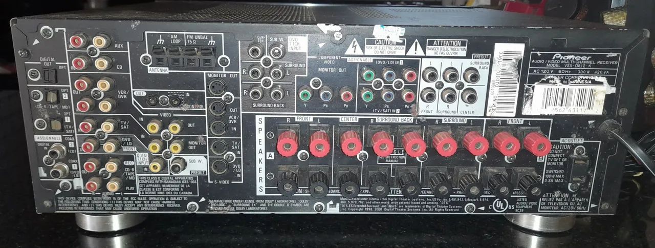 Vendo ou troco receiver pionnerVSX-D912  - Foto 2