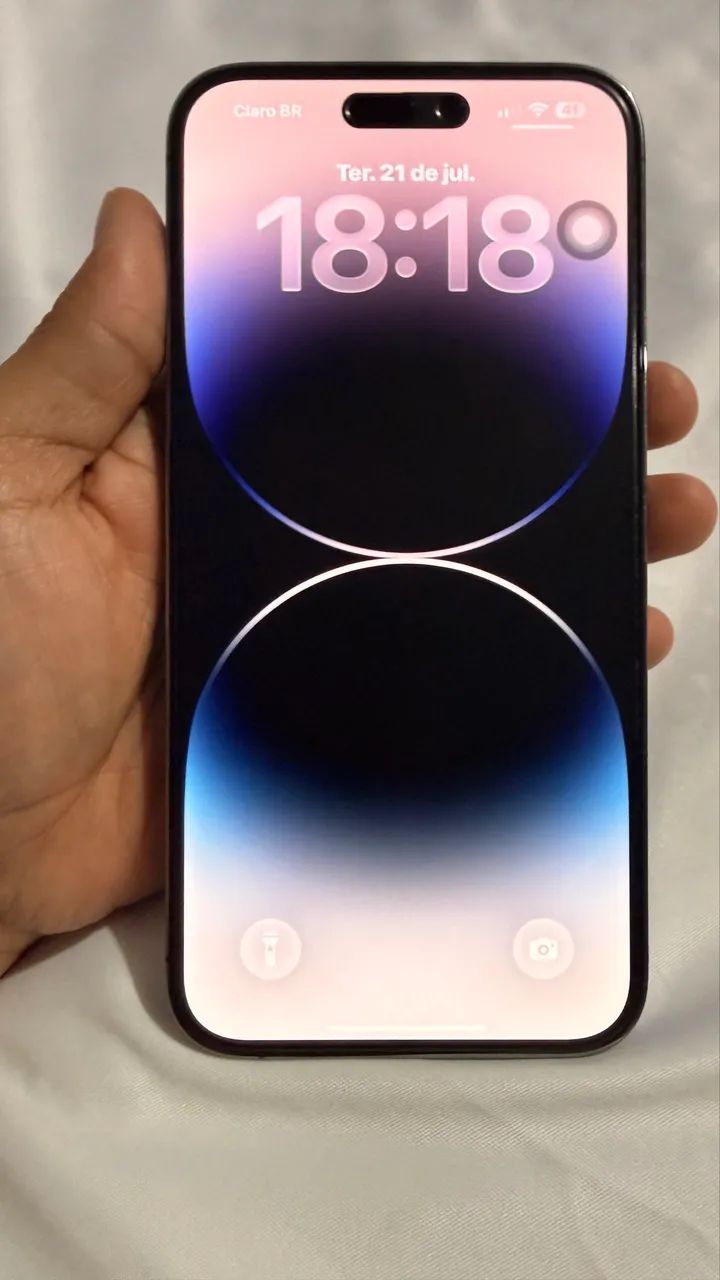 IPhone 14 Pro Max Roxo completo com caixa.