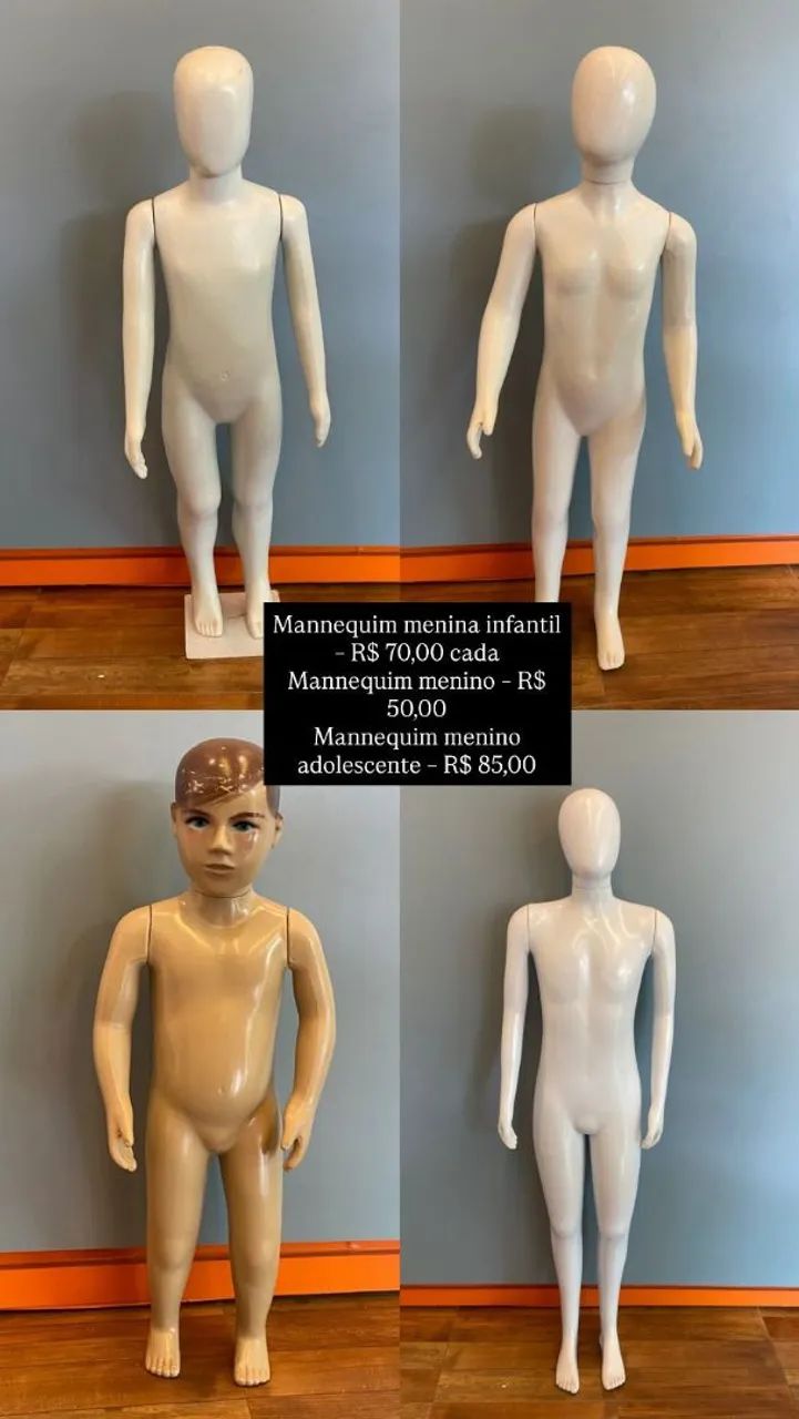 Manequins em polietileno e araras - Foto 2