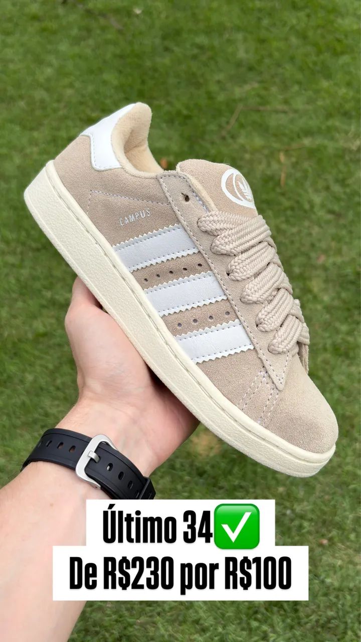Tênis Adidas Campus 00s Bege Novo