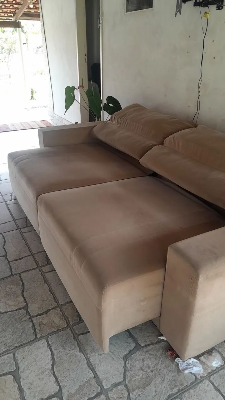 Sofa cama grande reclinavel - Foto 4