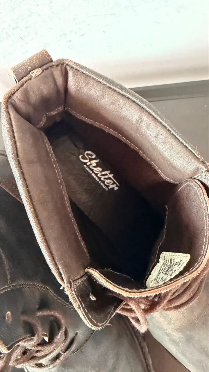 Bota Shelter Couro Masculina 42 - Foto 5