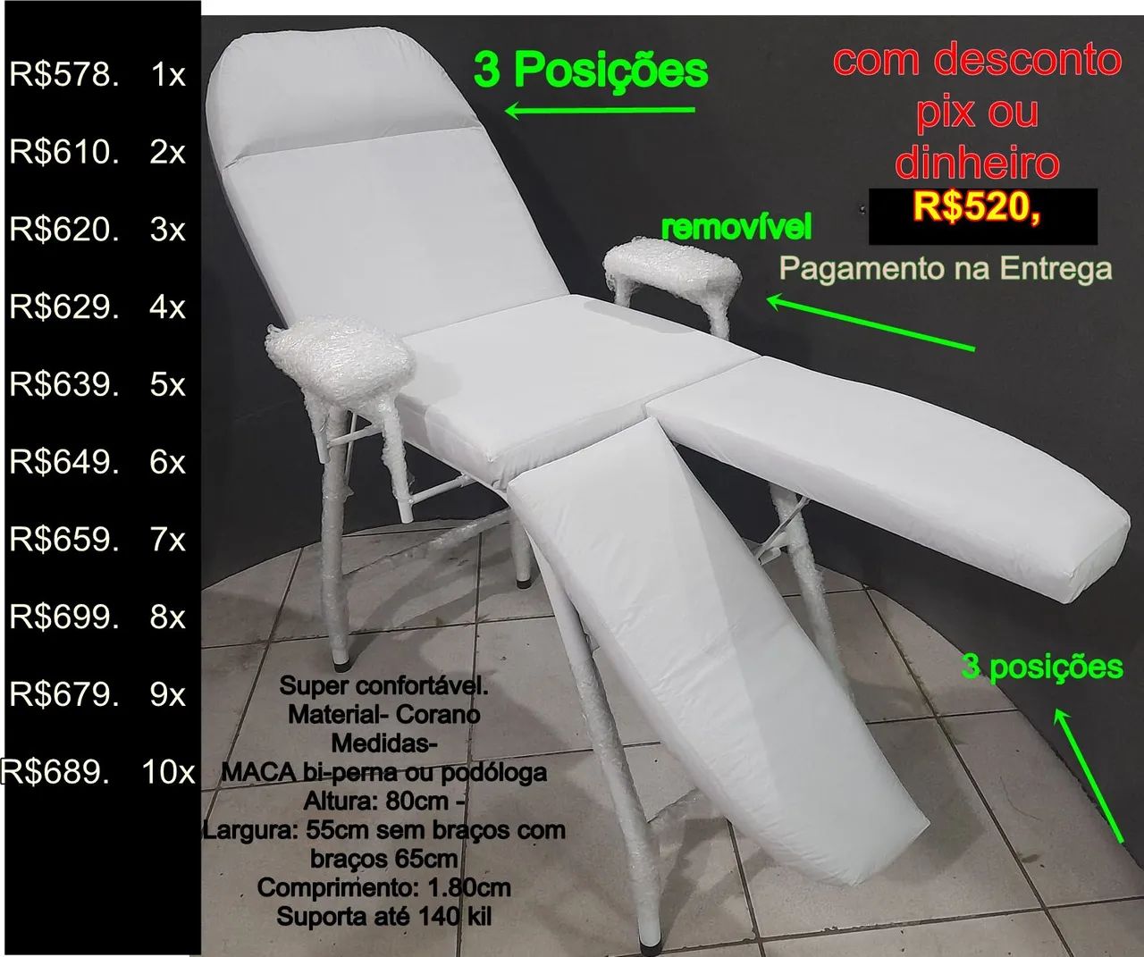 Maca de Podologia direto da fábrica com garantia e nota fiscal 