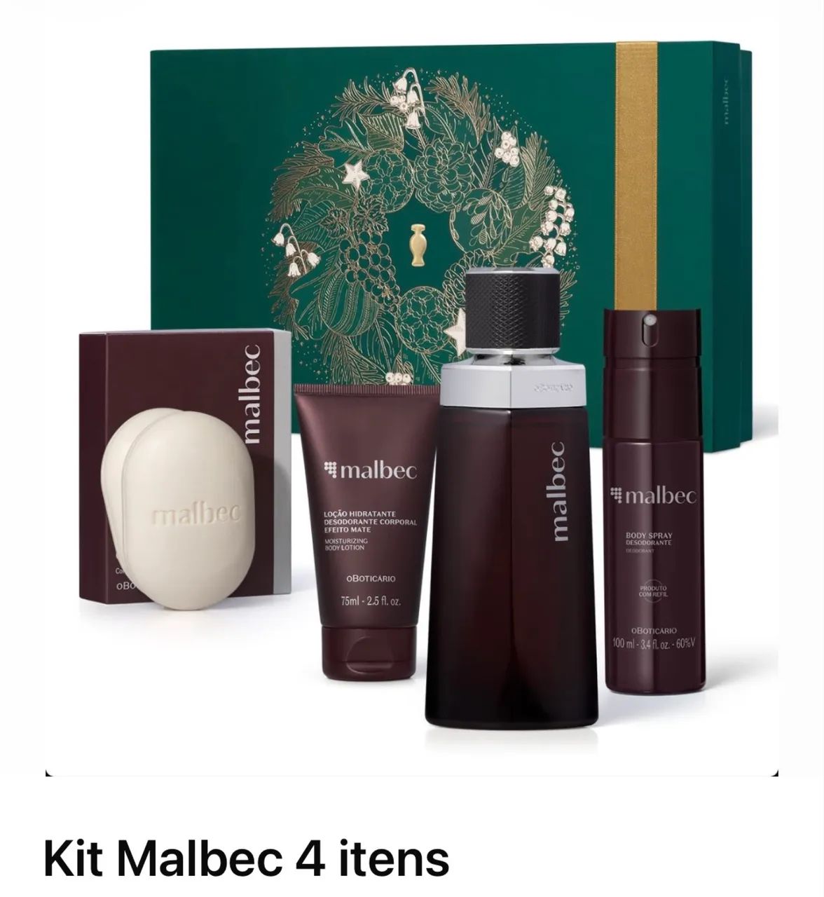 Kit malbec o Boticário 
