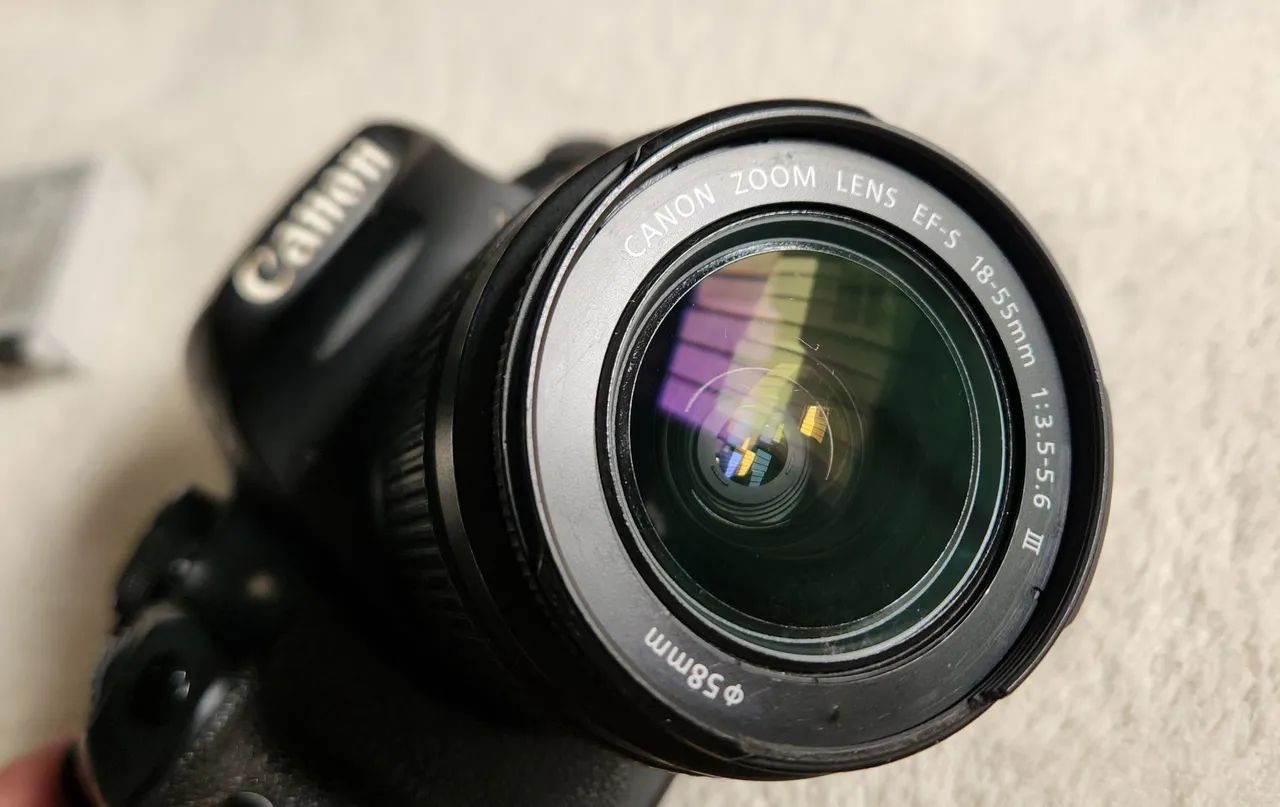 Canon T5i com lente 18-55mm + Cartão 128Gb + Mochila fotográfica - Foto 3