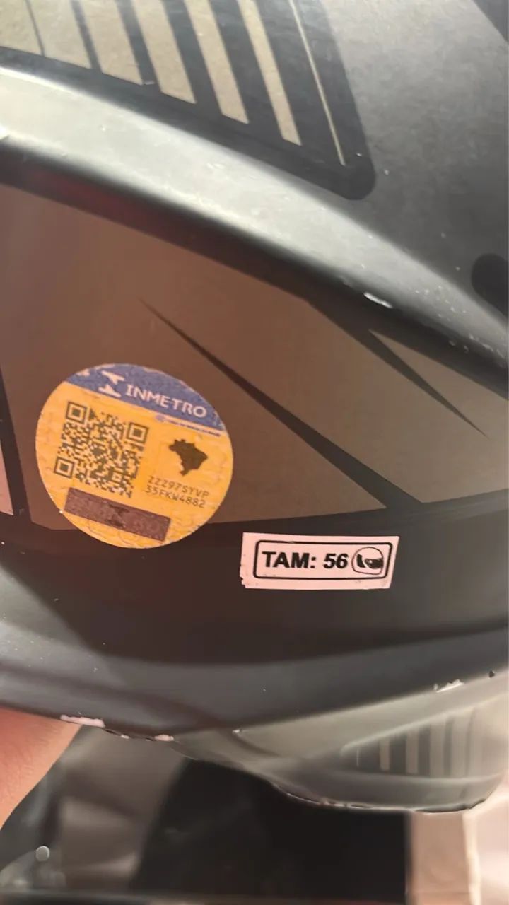vendo capacete tork tamanho 56 - Foto 2