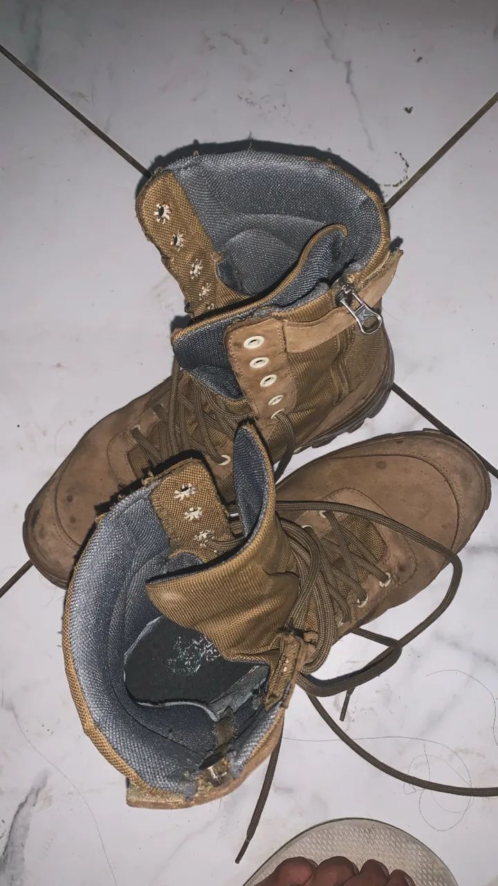 Coturno Tático Militar Kyllper Bege com Zíper Lateral - Foto 2