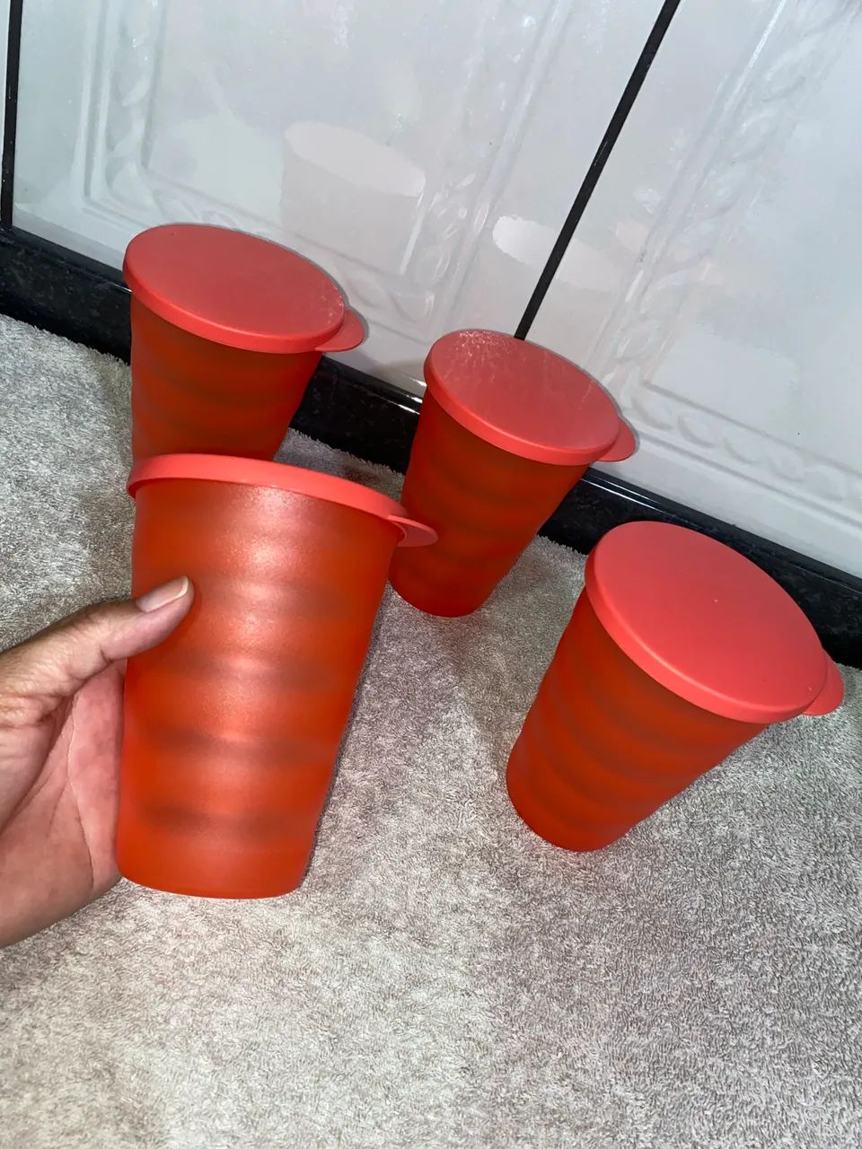 Tupperware copos c/ tampas - Foto 2