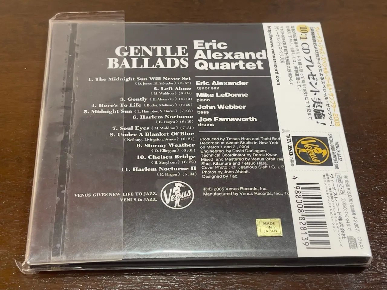 CD Jazz Eric Alexander Gentle Ballads Venus 24k Gold Com OBI - Foto 2