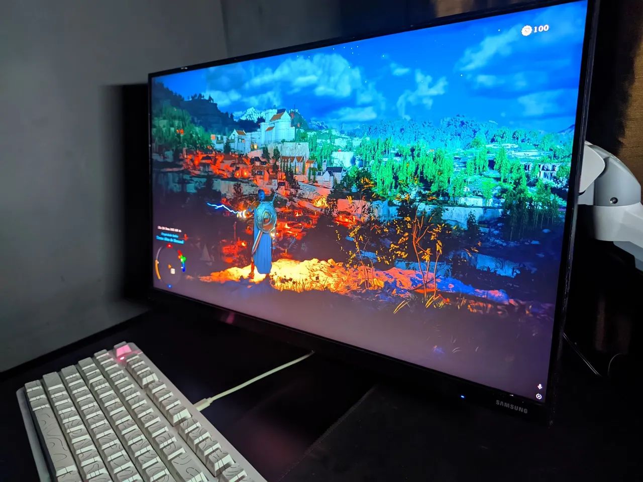Monitor Samsung 75hz um ano de uso - Foto 4