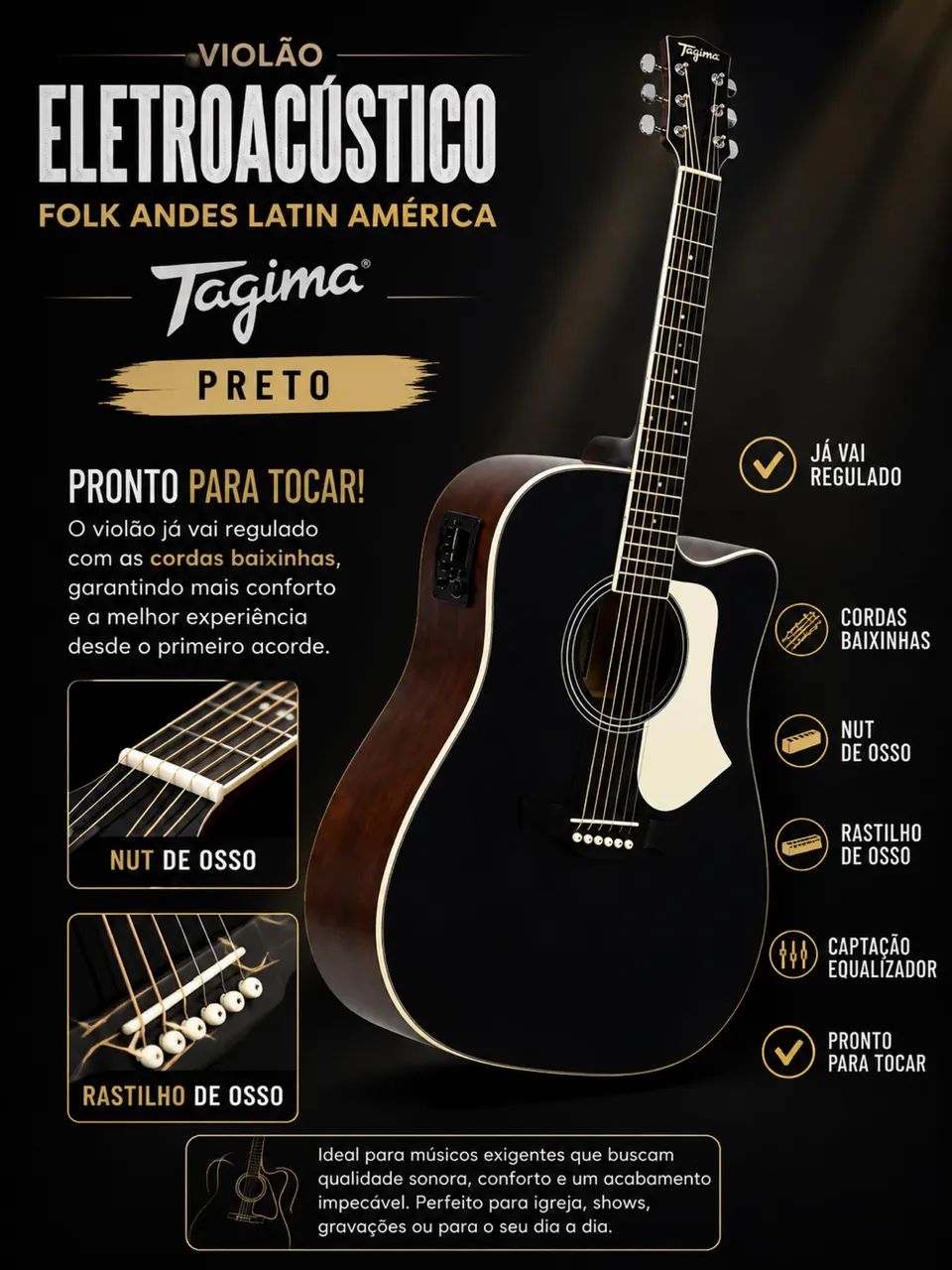 Violão tagima  - Foto 2