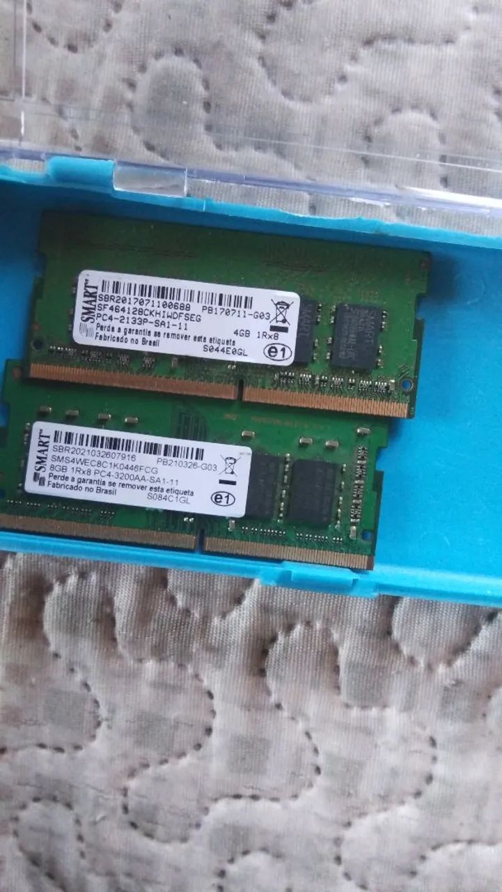 Memória ram notebook 