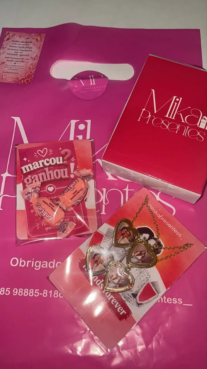 Colar relicário personalizado