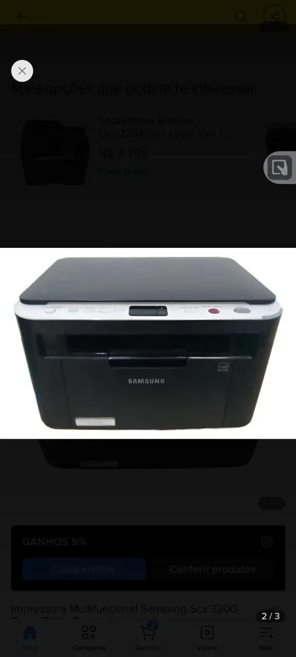Impressora Samsung SX 3200. Usada de toner - Foto 2