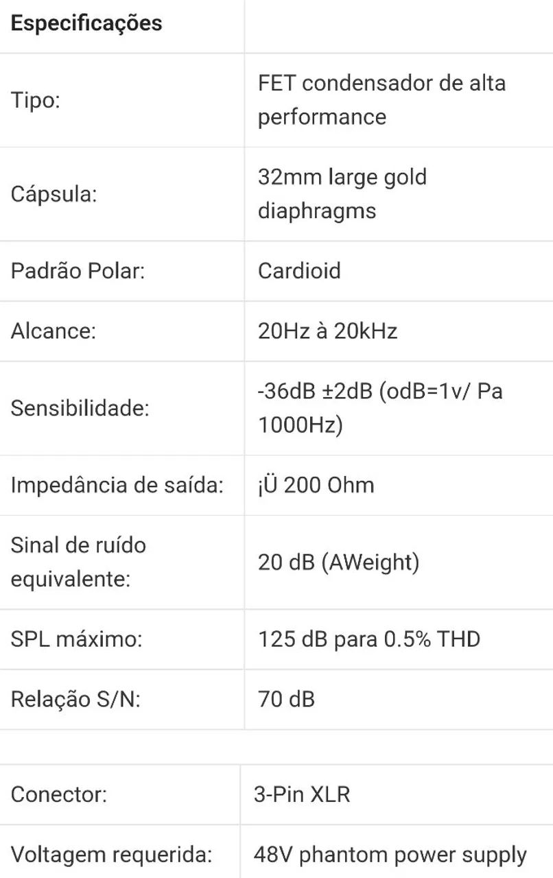 Microfone arcano condensador - Foto 5