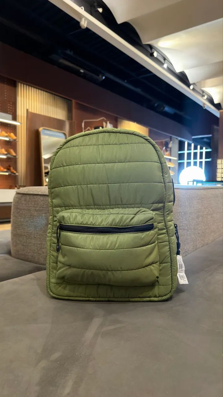 Mochila Nylon Verde Militar  - Foto 2