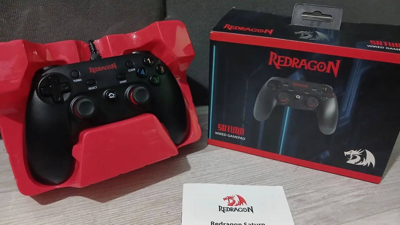 Controle PS3 e PC com fio Redragon Saturn Wired  - Foto 2
