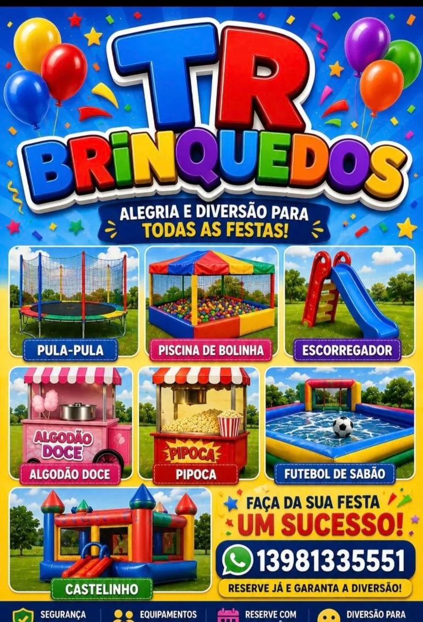 Locação de brinquedos & barraquinha 