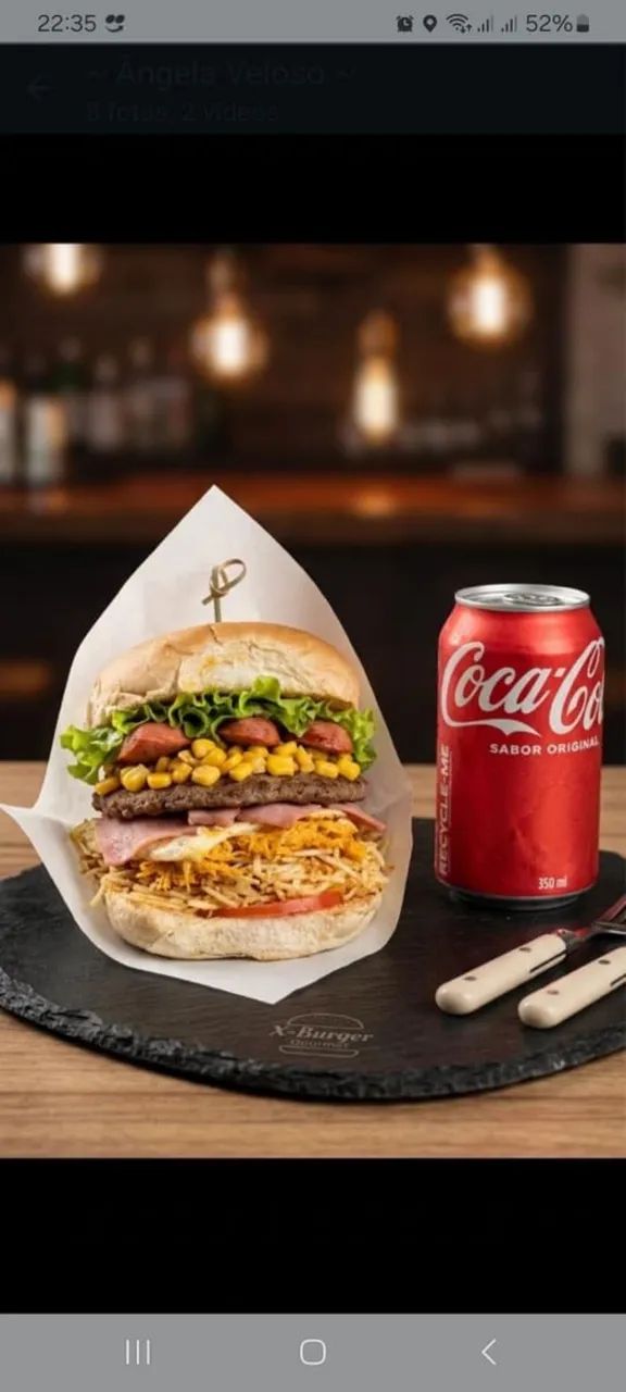 Combinação perfeita Lanche e açaí 