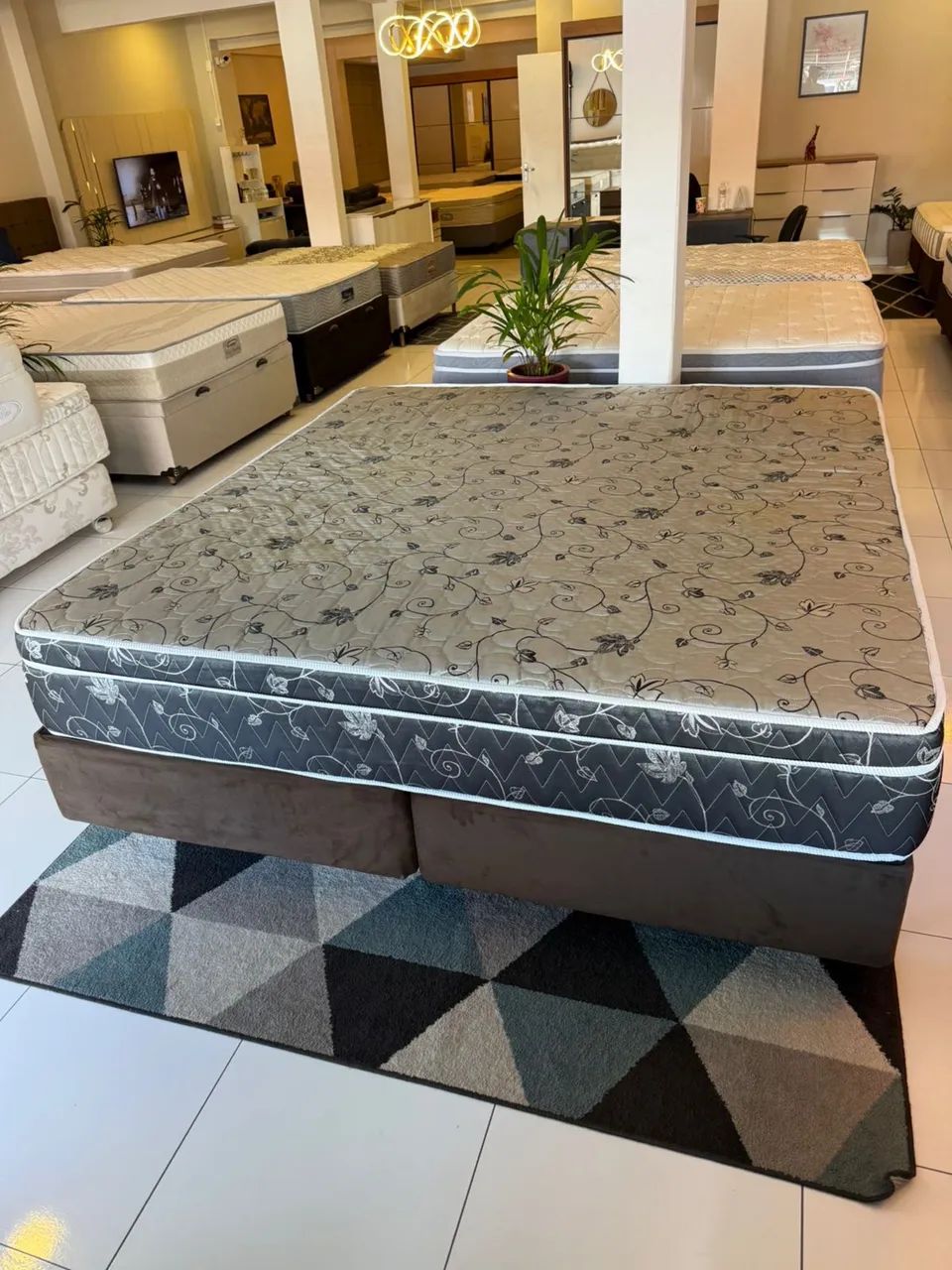 Cama box SUPER KING SEMINOVA COM BASE - ENTREGAMOS!  - Foto 5