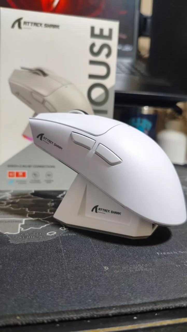 Mouse attack shark x11 branco  - Foto 2