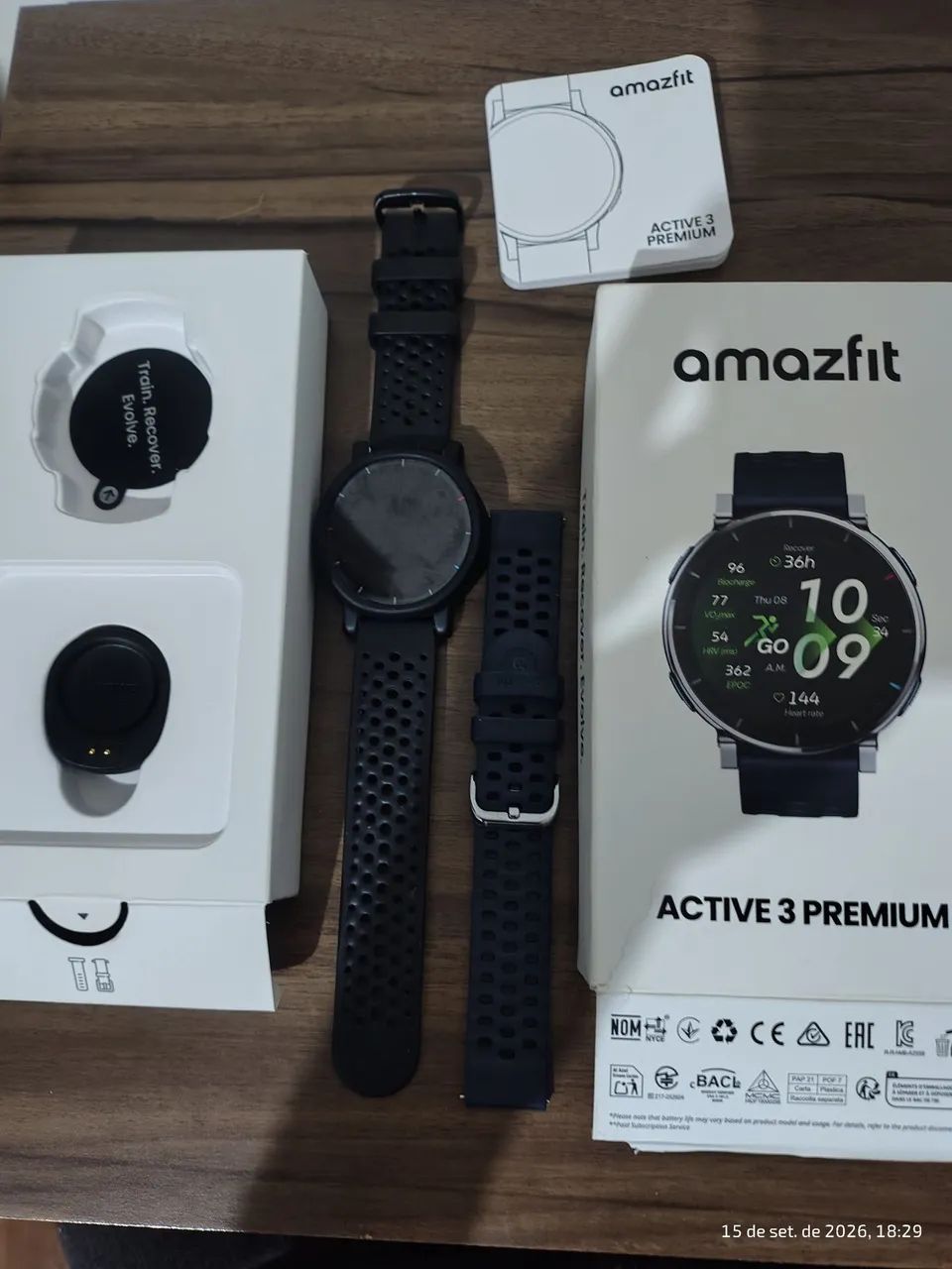 Smartwatch Amazfit Active 3 Premium  AZULAZUL