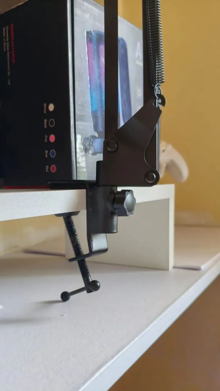 Microfone fifine A6V RGB + Braço articulado - Foto 3