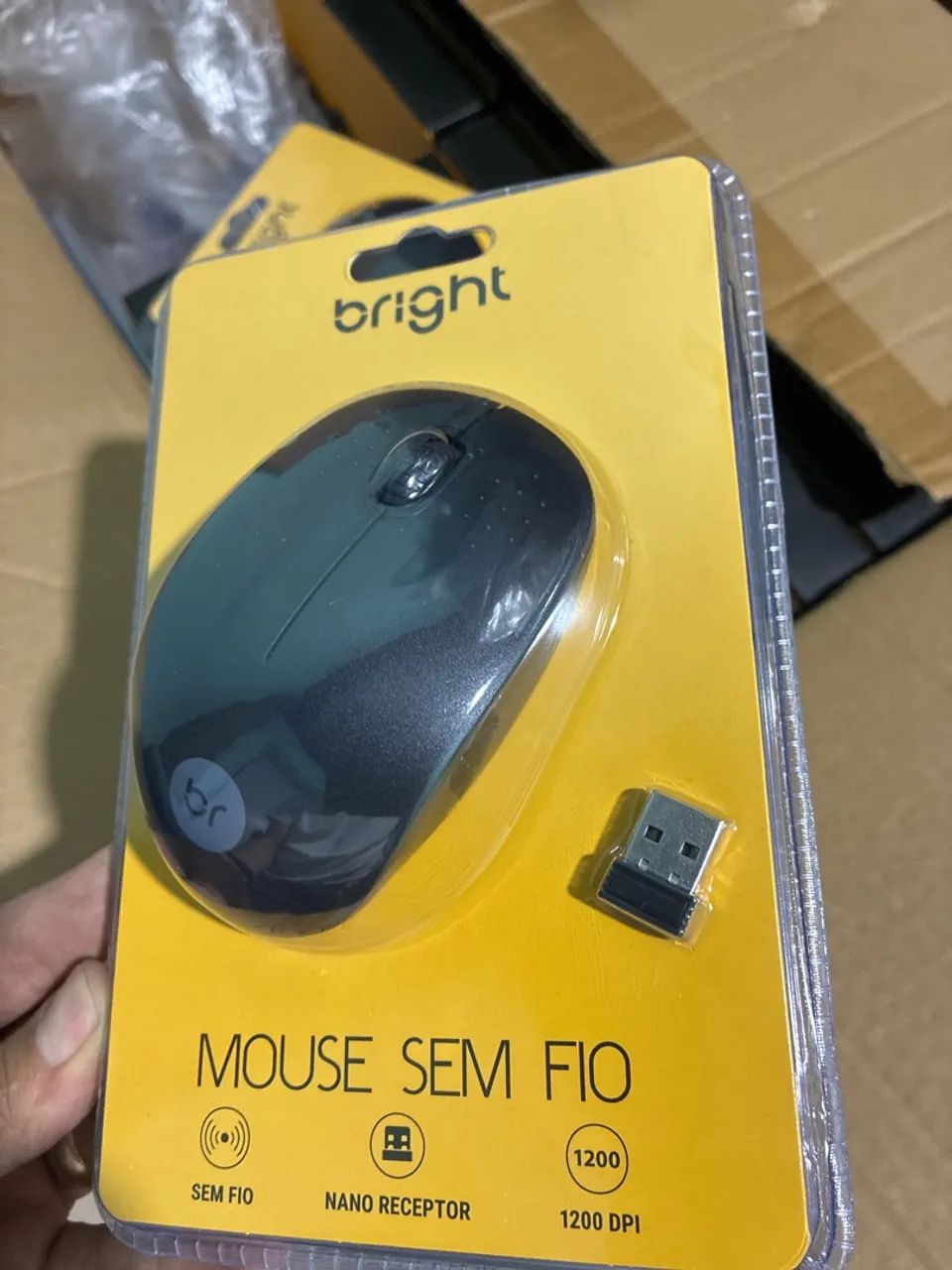 Mouse sem fio Bright 1200dpi - Foto 2