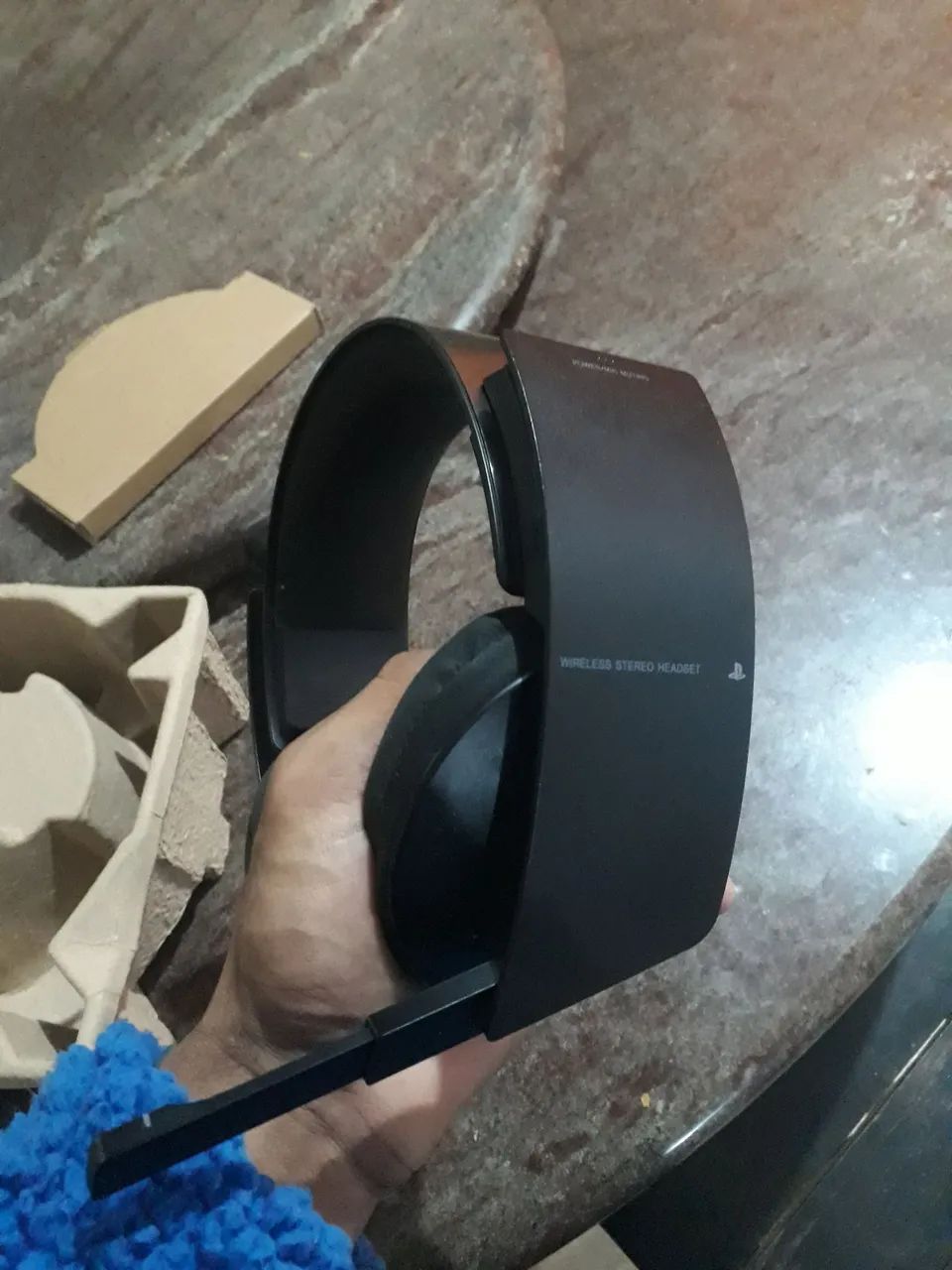 Fone wireless stereo headset 7.1 PlayStation 3 - Foto 5