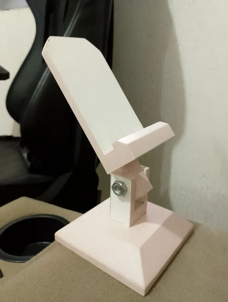 SUPORTE PARA CELULAR MDF ROSA - Foto 2