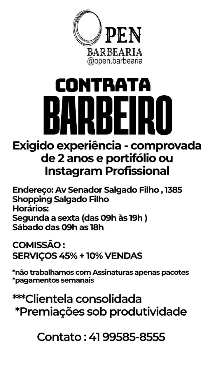 Barbeiro c/ experiência