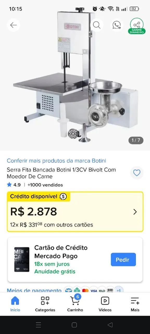 serra fita de bancada  - Foto 4