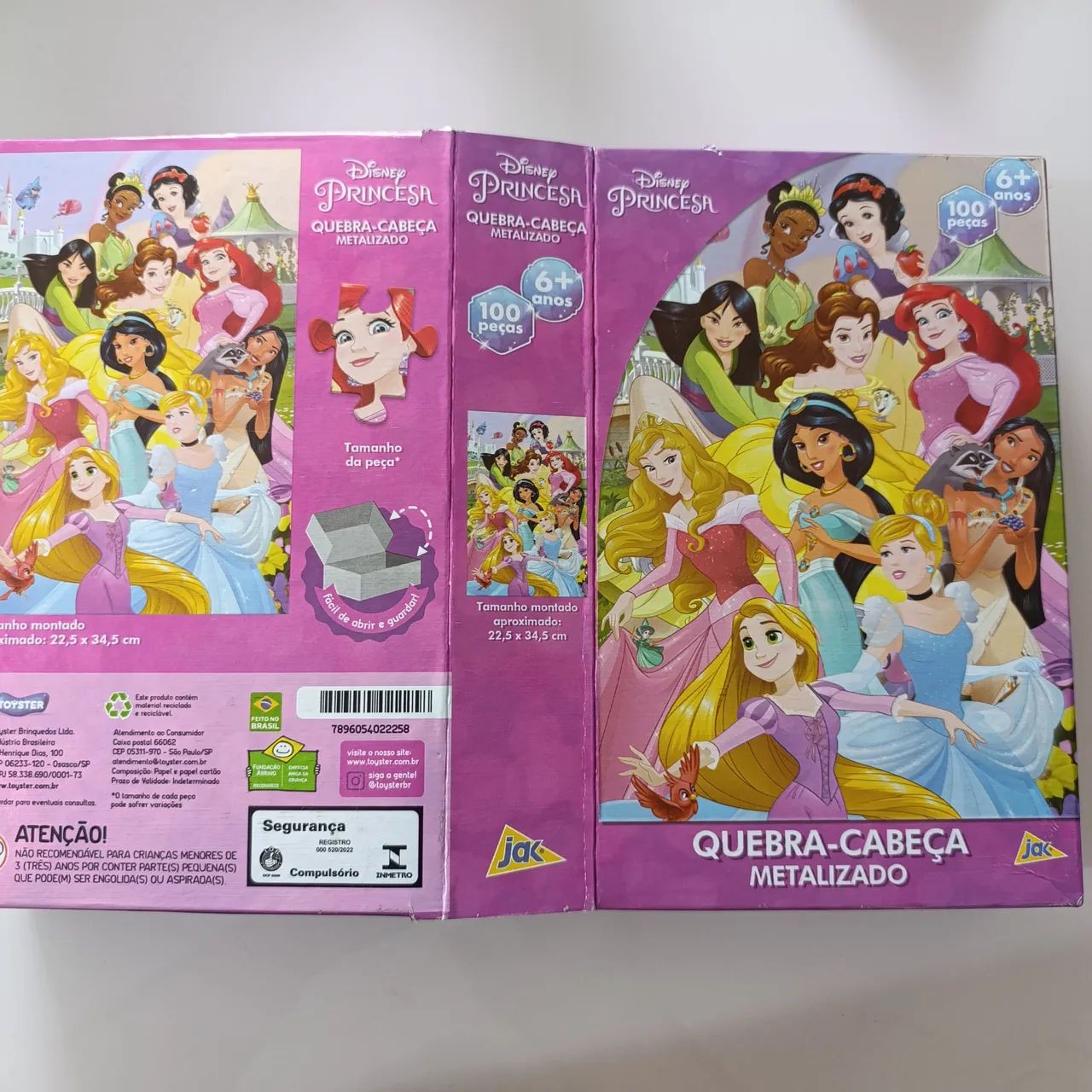 Quebra Cabeça METALIZADO Disney Princesas  - Foto 4