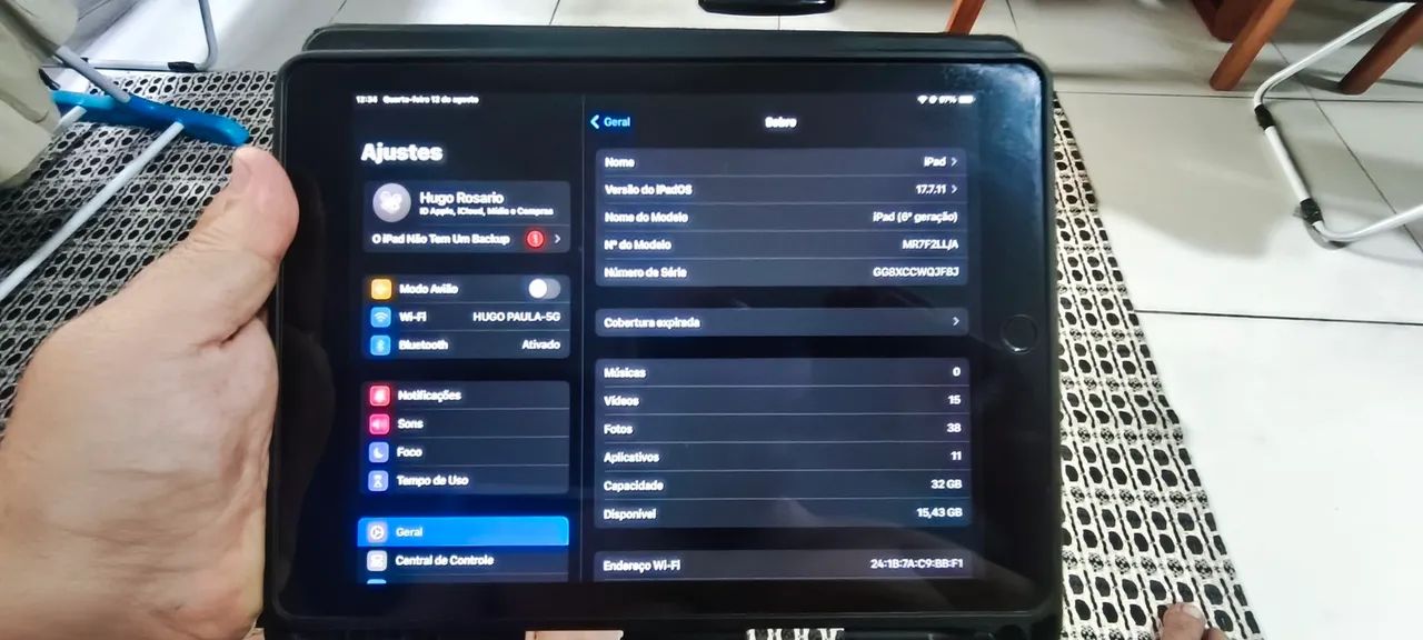 iPad 6 32gb semi novo 