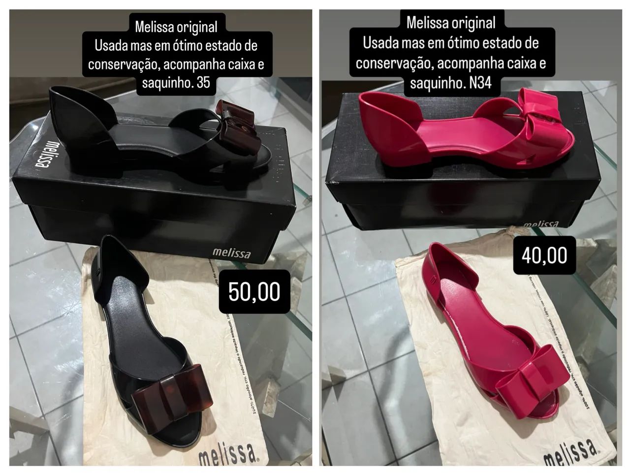 Melissa usada em ótimo estado de conservação.