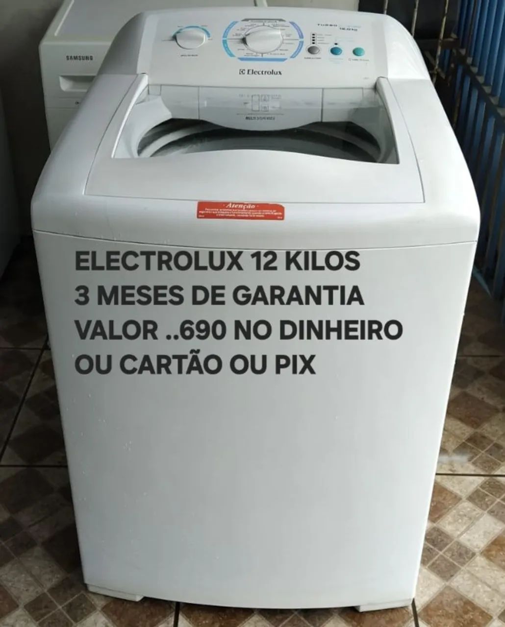 VENDO MAQUINAS DE LAVAR ROUPAS E GELADEIRA FUNCIONANDO PERFEITAMENTE  - Foto 2