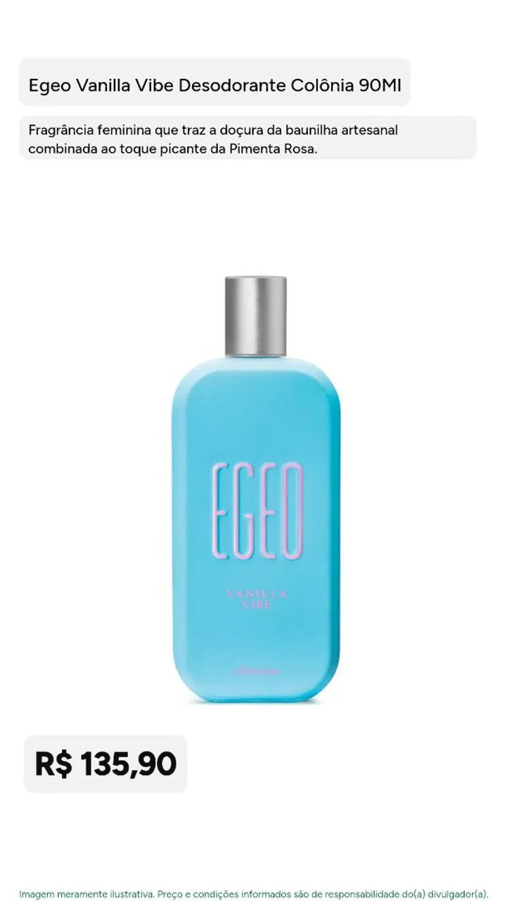 Perfumes da linha Egeo  - Foto 2
