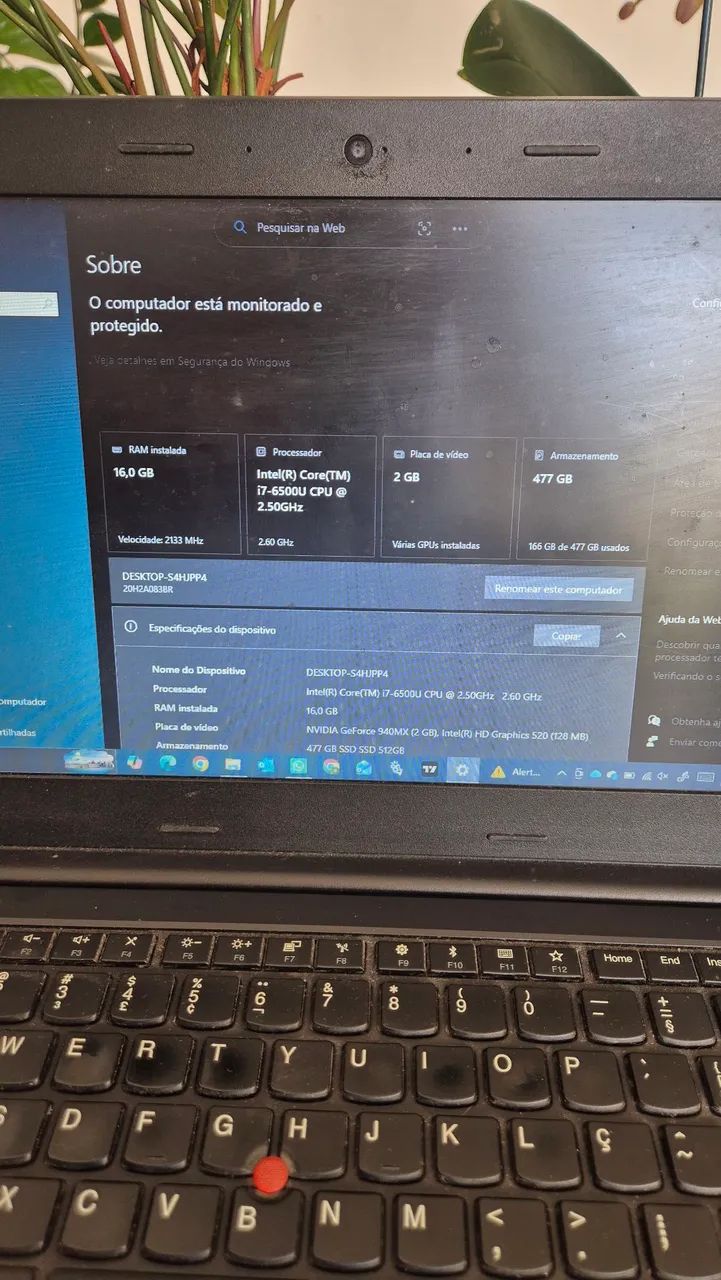 Notebook lenovo E470 I7 6500u 16GB Ssd 480GB - Foto 3