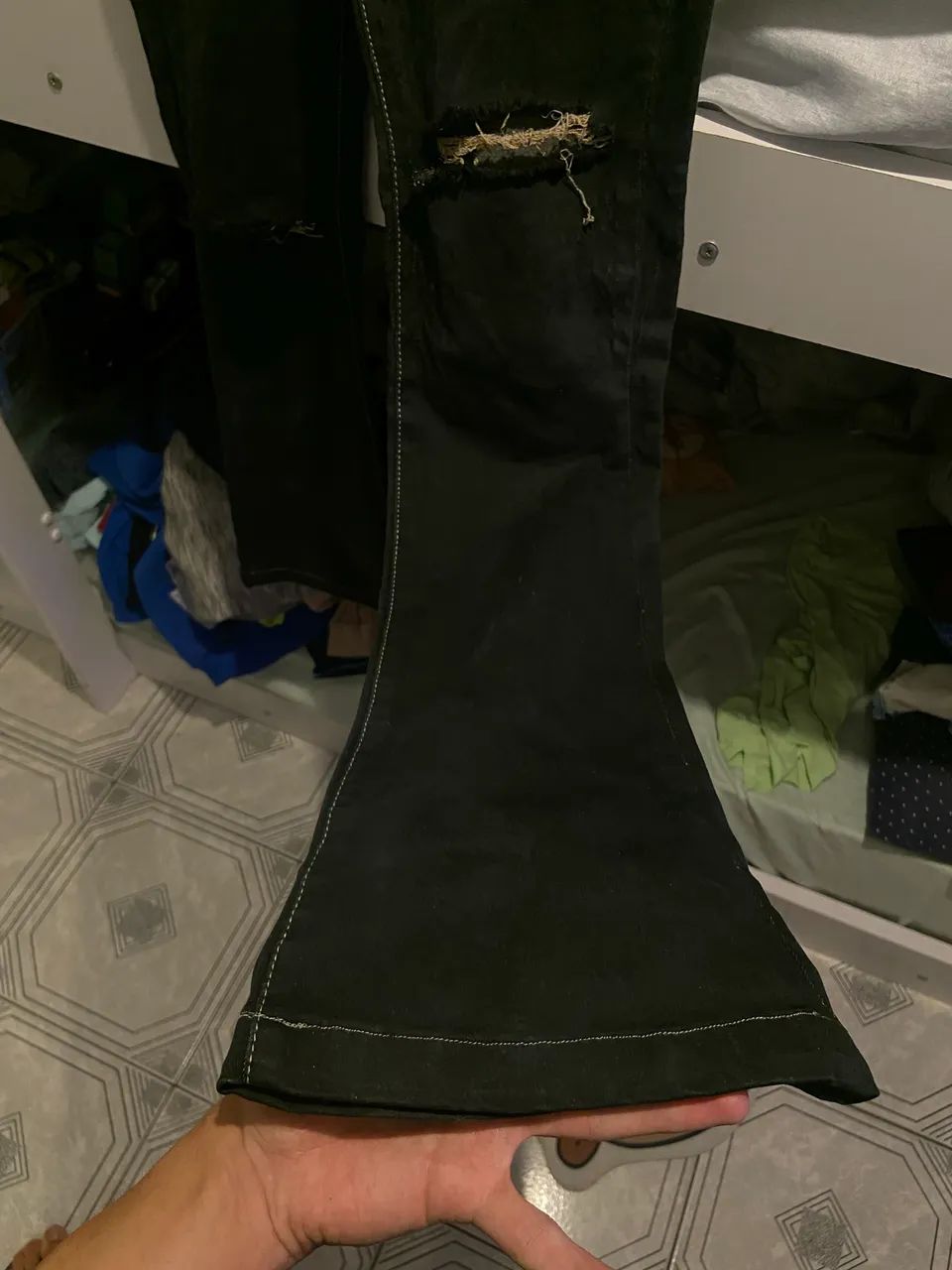 Calça flare preta personalizada! - Foto 2