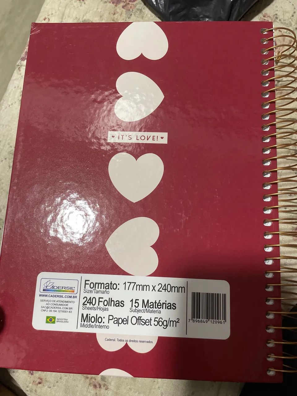 Caderno cadersil 15 matérias 65675273760002122