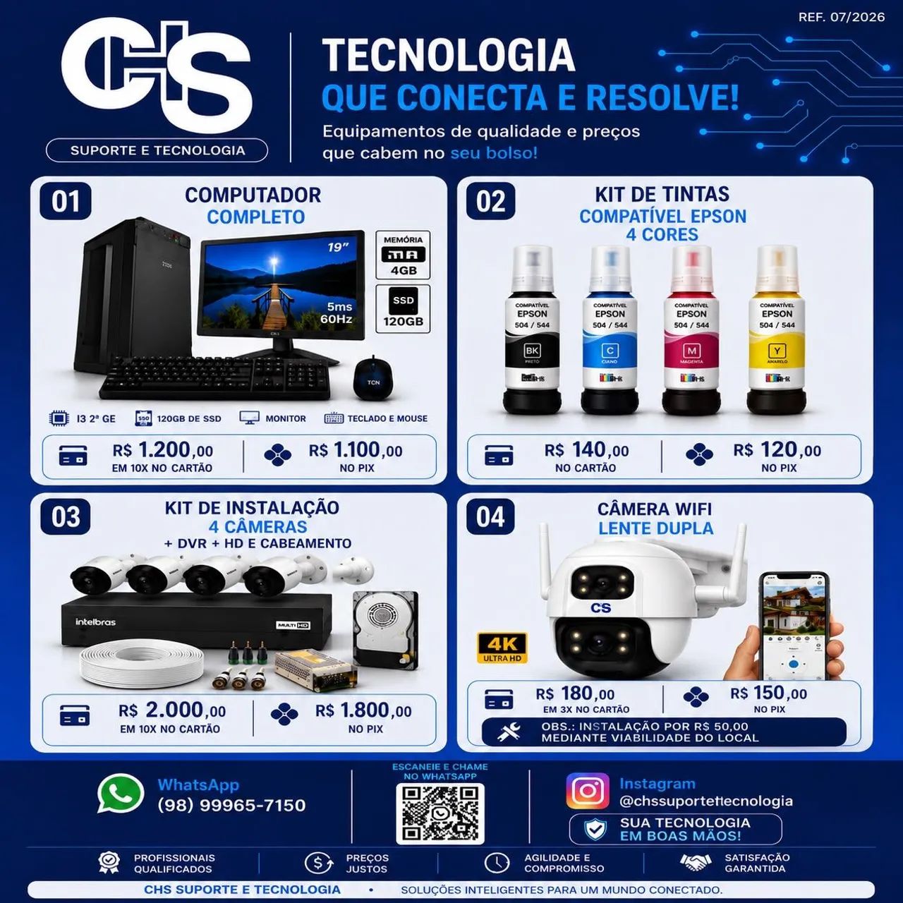 Assistência técnica de informática e câmeras