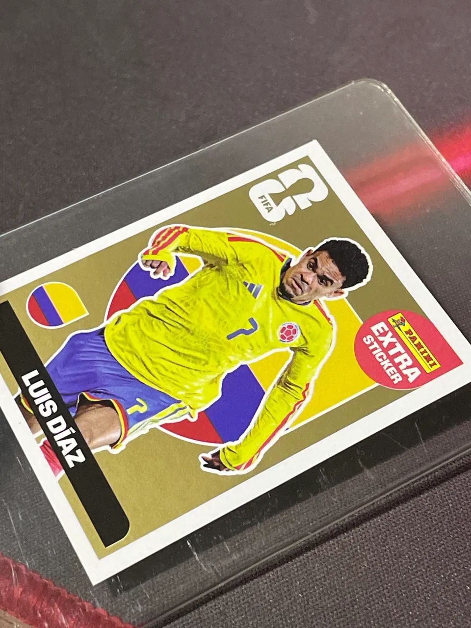 Luis Díaz Extra Sticker Ouro457380518460794884